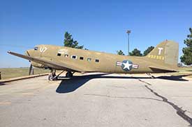 Another restored and displayed old fighter plane as shared by the Friends of the Oklahoma History Center Inc.